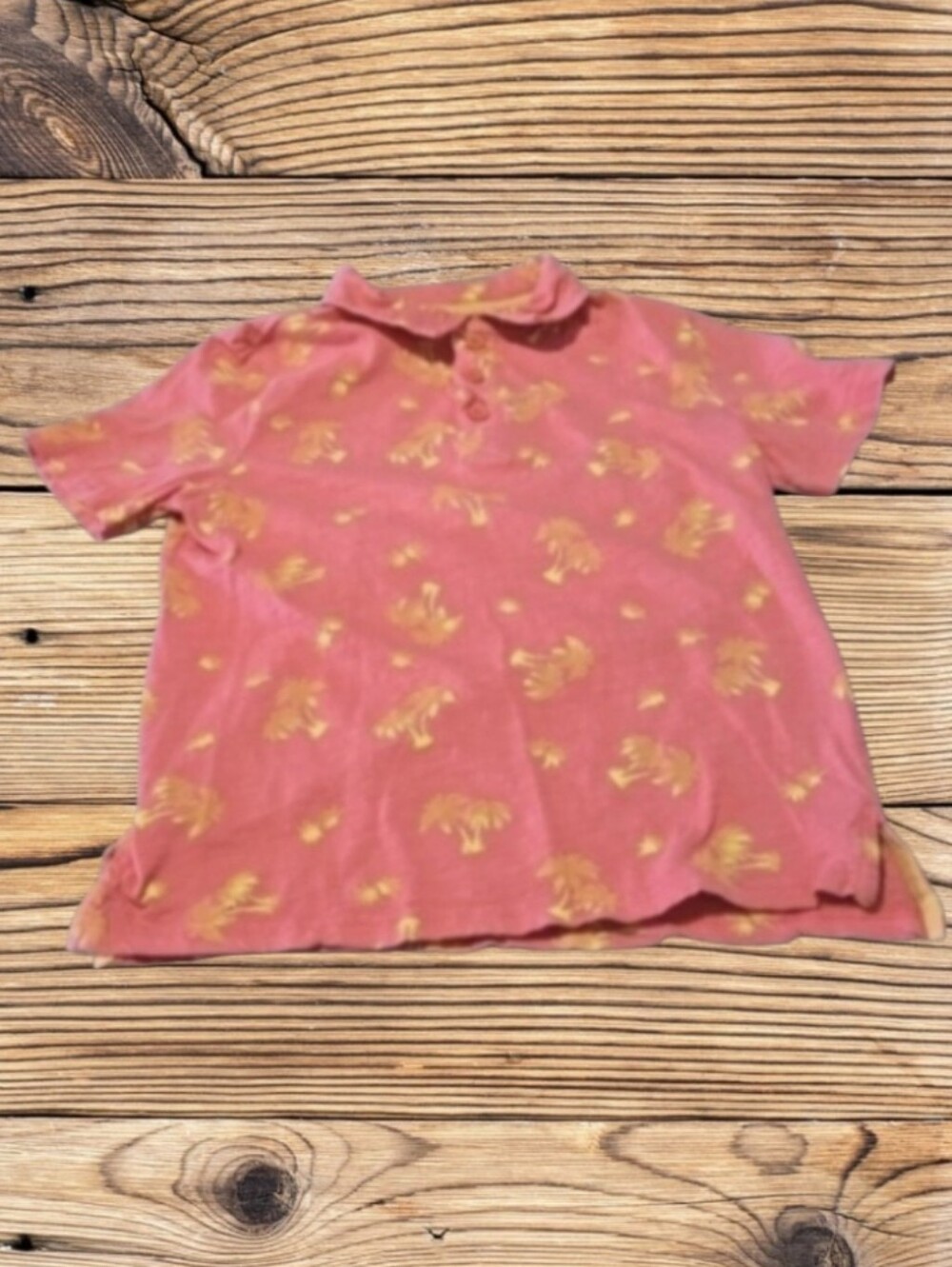 BOY'S RUSTIC BLUE HAWAIIAN POLO SHIRT
